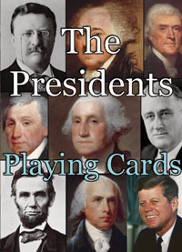 Box Front of Presidents Playing Cards deck